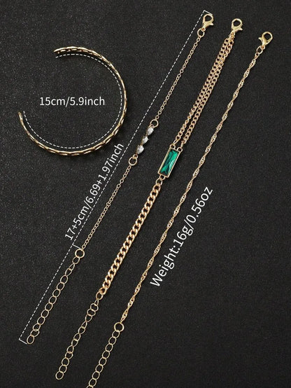 Old Money Watch & Bracelet Set | 5-Piece