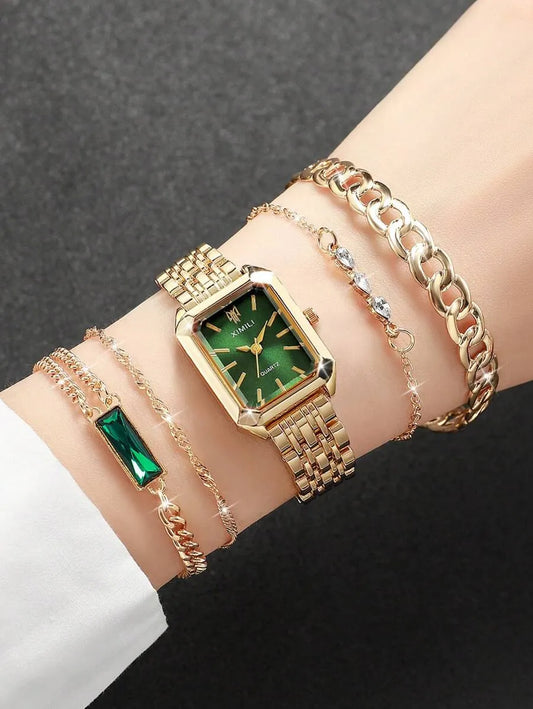 Old Money Watch & Bracelet Set | 5-Piece